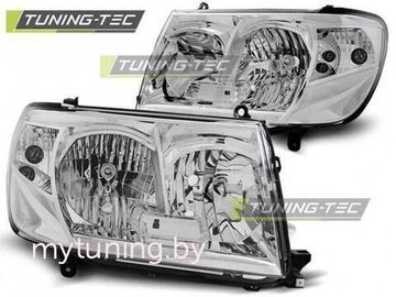 Передние фары Toyota Land Cruiser 100 chrome