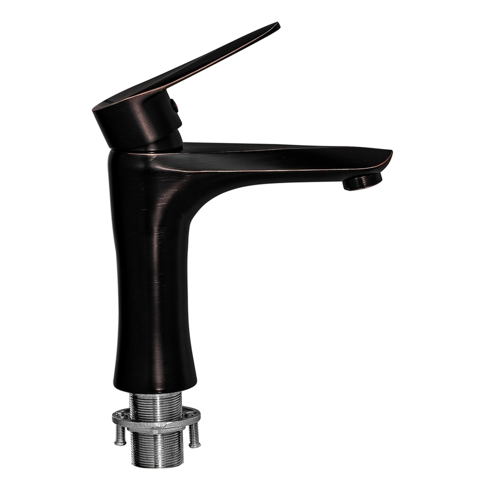 Смеситель для раковины 35к ПСМ-301-5 STEEL BLACK тип См-УмОЦБА, литой ЧЕРНЫЙ-БРОНЗА