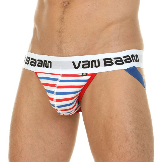 Мужские трусы джоки в разноцветную полоску Van Baam