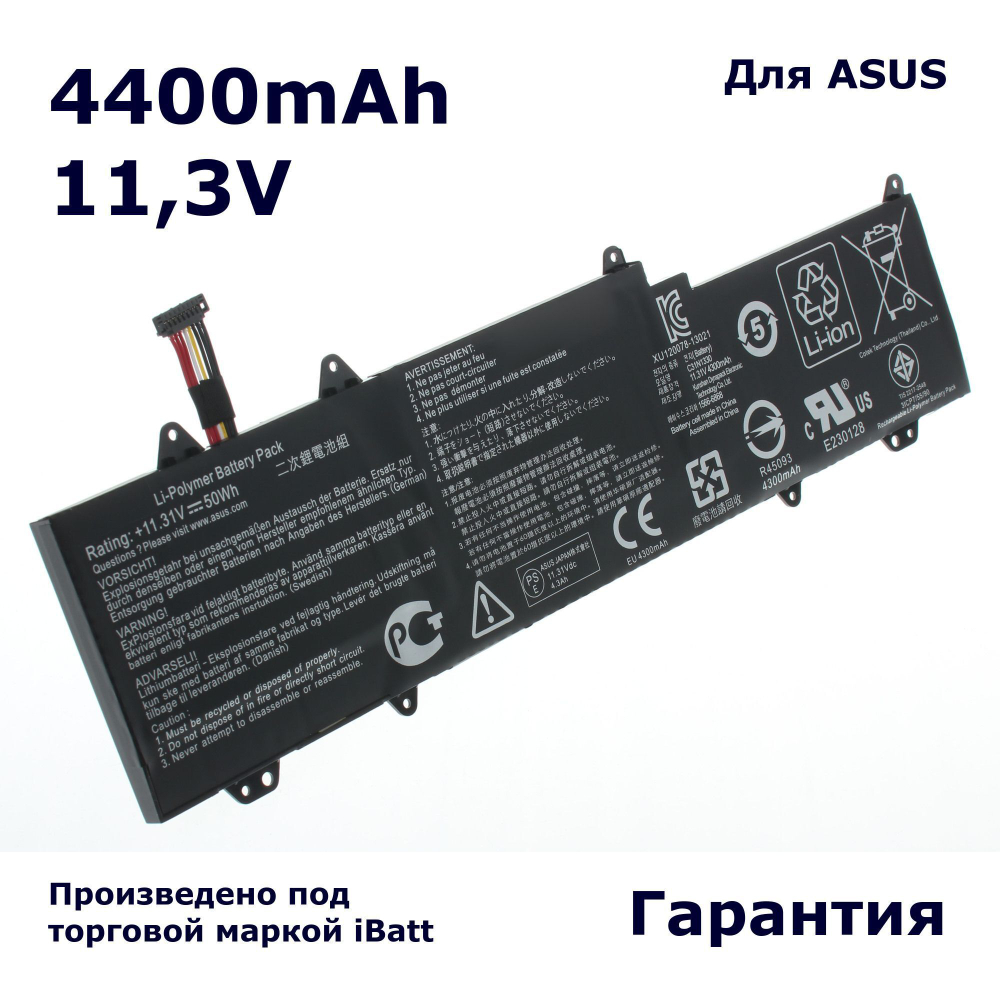Аккумулятор iBatt 4400mAh, для C31N1330 iB-A1151 0B200-00070200