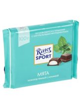 Шоколад тёмный Ritter Sport Мята 100 г