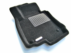 Коврики салона для VOLKSWAGEN Golf 5,6, Plus,Jetta,Scirocco / SKODA Octavia A5 Euromat 3D Business черные. Арт. EMC3D-004502