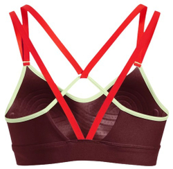 ТОП теннисный Under Armour Women's UA Infinity Low Strappy Sports Bra - chestnut red/phosphor gree