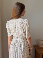 Платье Шарлотта для беременных и кормящих, Айвори с акварельными цветами