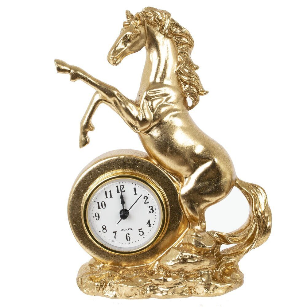 GAEM Фигурка декоративная "Лошадь" с часами (AAAx1 н/п), L16 W7,5 H23 см