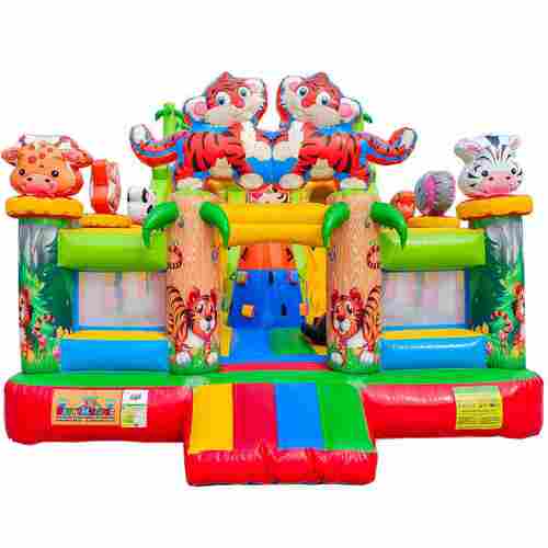 Коммерческий надувной батут «Тигриная страна», 9*5*5 м.