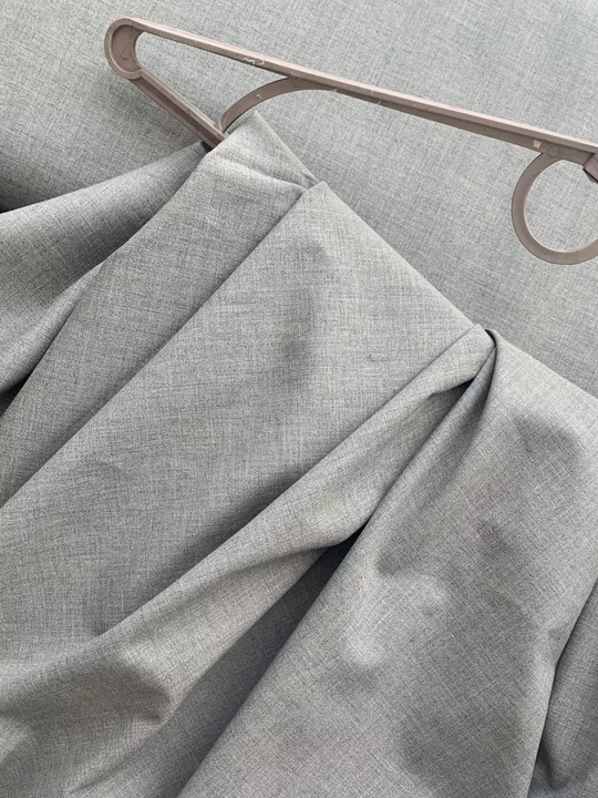 Костюмная вискоза, серый, стрейч, хлопок