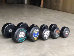 AeroFit AFDB2,5-25 набор обрезиненных гантелей