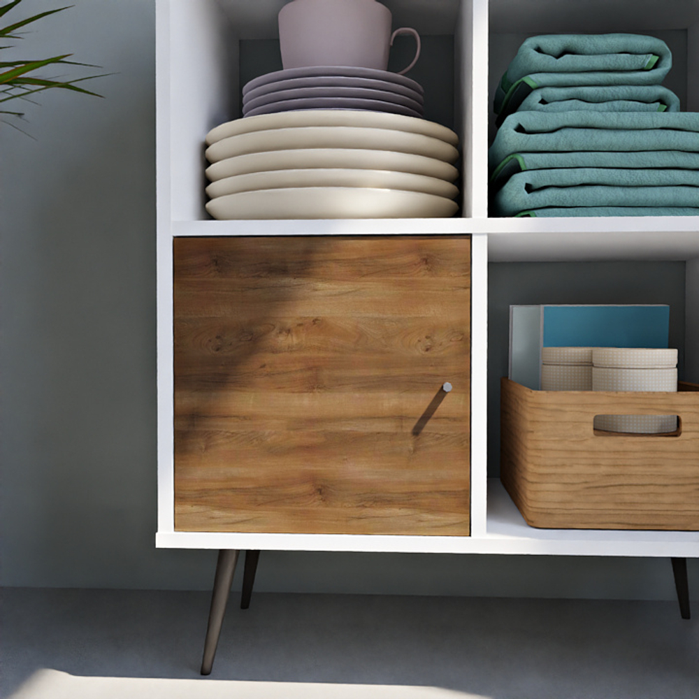 QBox Дверка - H3702 ST10 Орех Пацифик табак