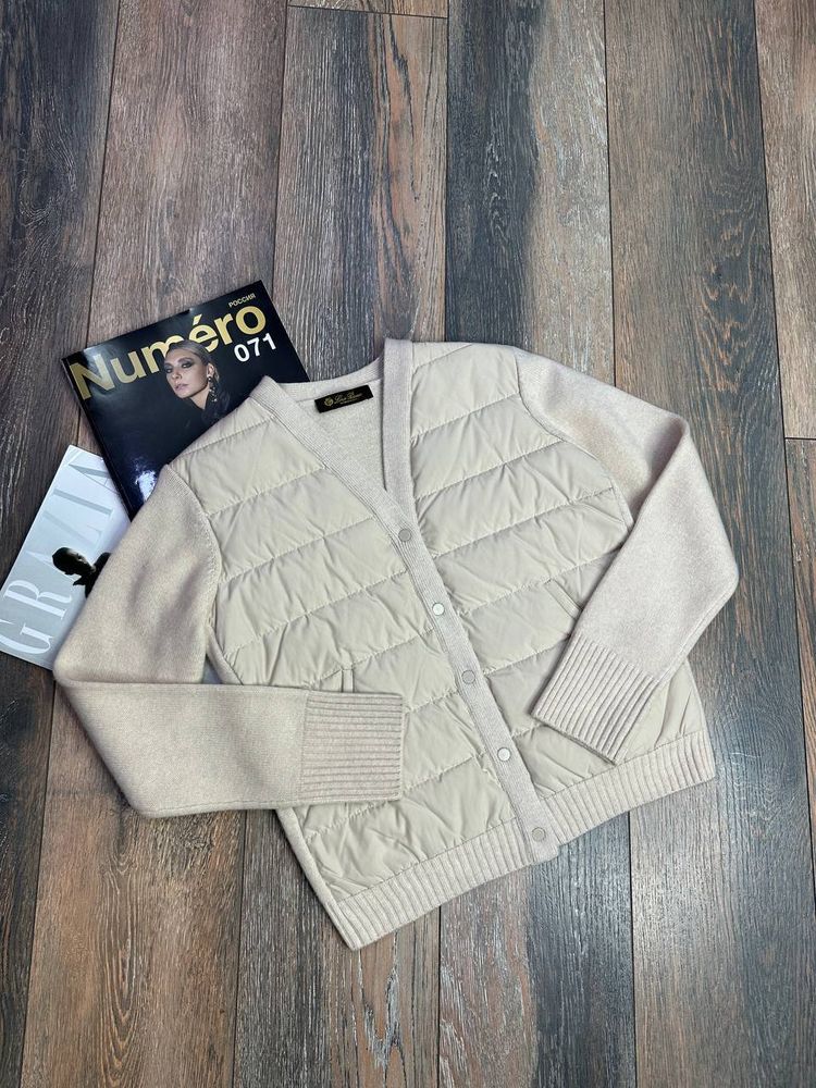 Кожаный бомбер Loro Piana с меховой подкладкой