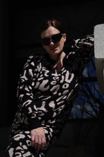 Платье трикотаж лео черный