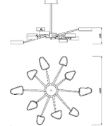 люстра Spider 10