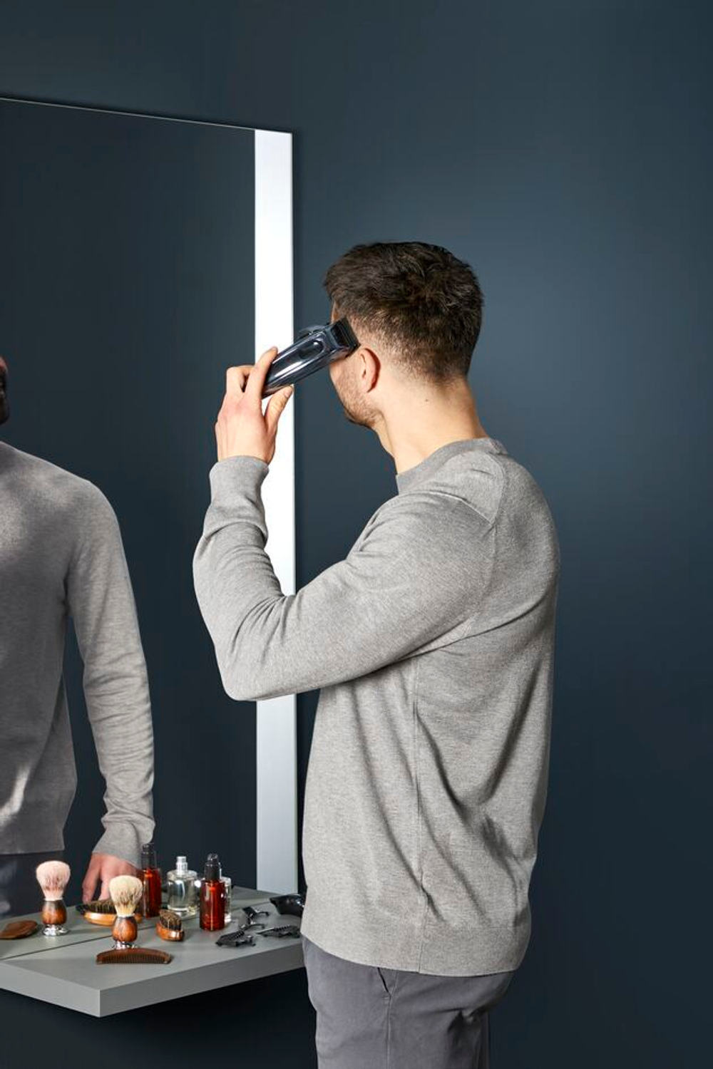 Машинка для стрижки Rowenta TN1551E0 Barber Experience серебристый/черный