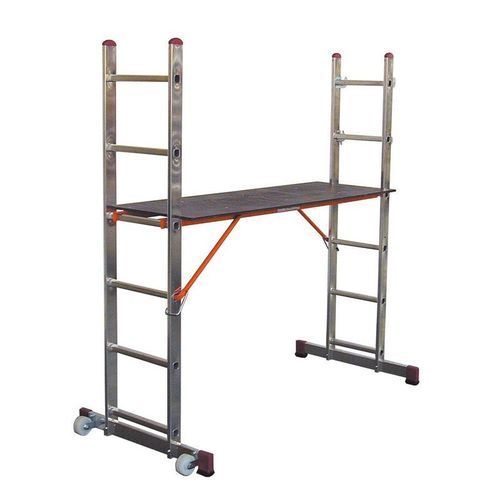 Лестничные подмости Krause Corda с роликами 2,8 м