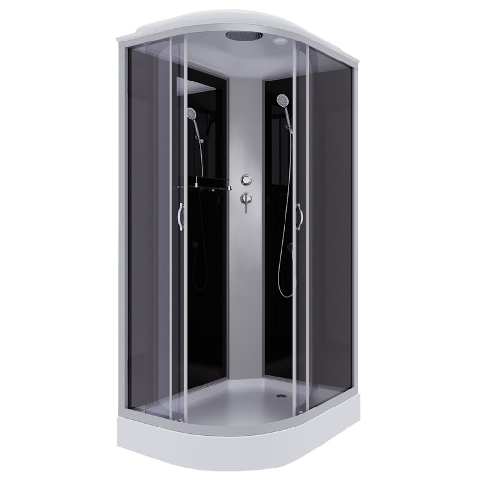 Душевая кабина Niagara Classic NG-3512-14R (120х80х215) низкий поддон(13см),стекло тонированное,3 места