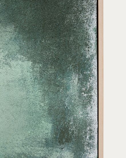 Абстрактная картина Selnar зеленая 60 x 90 см