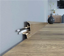 Плинтус ПВХ Aberhof ABF-60 2232 Дуб Белый 60x20,5х2500 мм