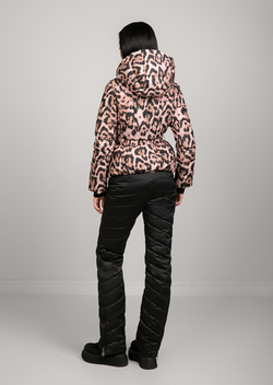 Куртка пуховая Naumi 1821OW-0012-OT242 print-leopard-rose