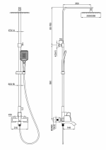 Душевая система WONZON & WOGHAND FLEX WW-88047072-CR хром