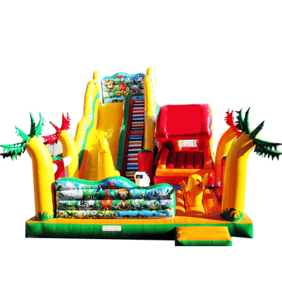 Детский надувной батут-горка "Африка"