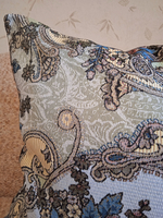 Декоративная гобеленовая наволочка для интерьерной подушки Восточная 68х47