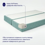 Бескаркасный диван-кровать (трансформер) BuyDream (бирюзовый)