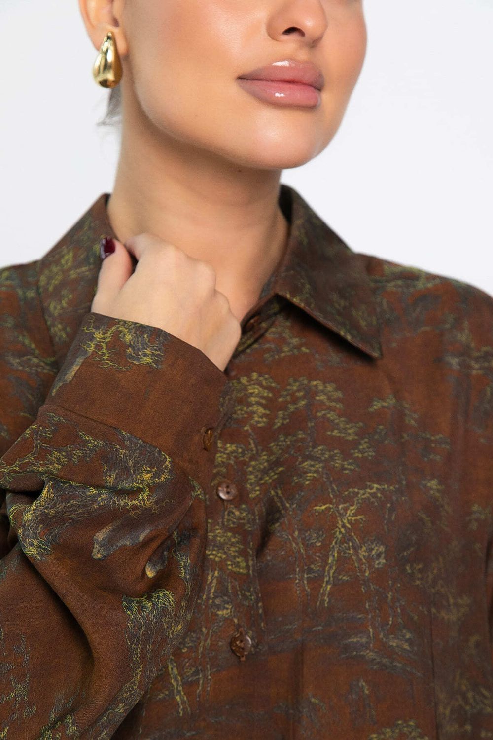 Блуза Тайна очарования (коричневая) Б14433-5М LT Collection