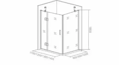 Душевой уголок Bas Saturn WTW 110*100*185 R