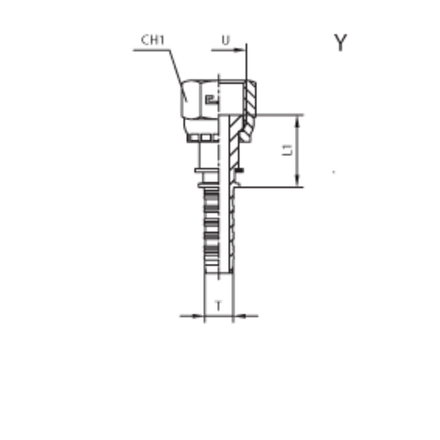 Фитинг DN 38 ORFS (Г) 2 CAST