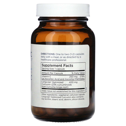 Metabolic Maintenance, куркумин + витамин C, 400 мг, 60 капсул