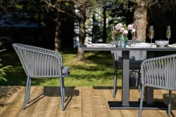 "Каффе Дабл" обеденная группа на 4 персоны, цвет "серый гранит"