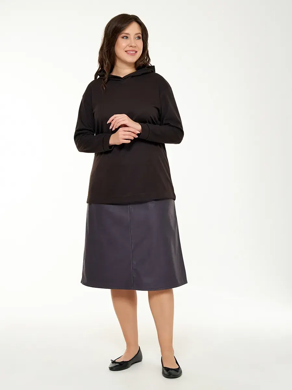 Юбка эко-кожа