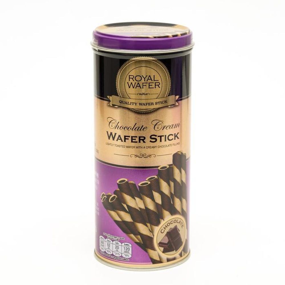 Вафельные трубочки Royal Wafer Шоколадная начинка 125 г 3 шт
