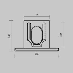 Комплект заглушек (для профиля 12×09) 10 шт., Maytoni ALM-1209-EC 642068