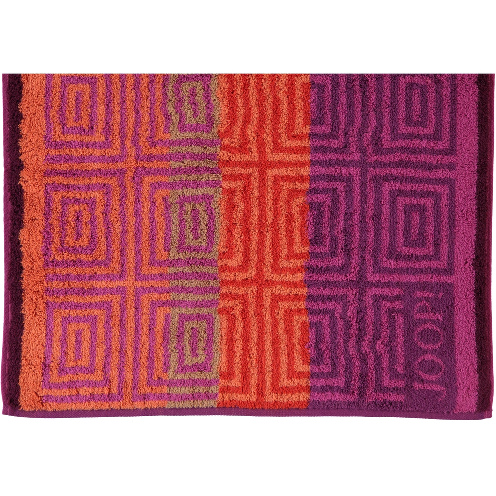 Махровое полотенце Imperial Striped Tile 1640 розовое от Joop! - Cawo Германия