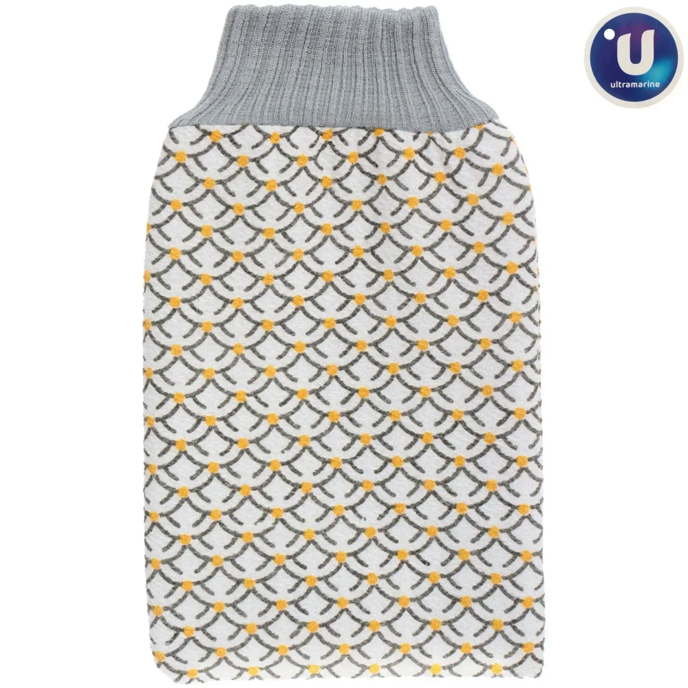 Мочалка - варежка скрaбирующая «Premium - LANPASSO», цвет белый, 24*15см (ZIPпакет)