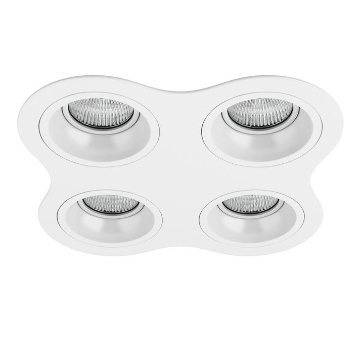 Комплект из светильников и рамки Lightstar Domino Round (214646+214606+214606+214606+214606) D64606060606