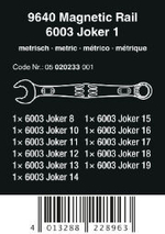 Набор комбинированных гаечных ключей Wera Joker 1 05020233001