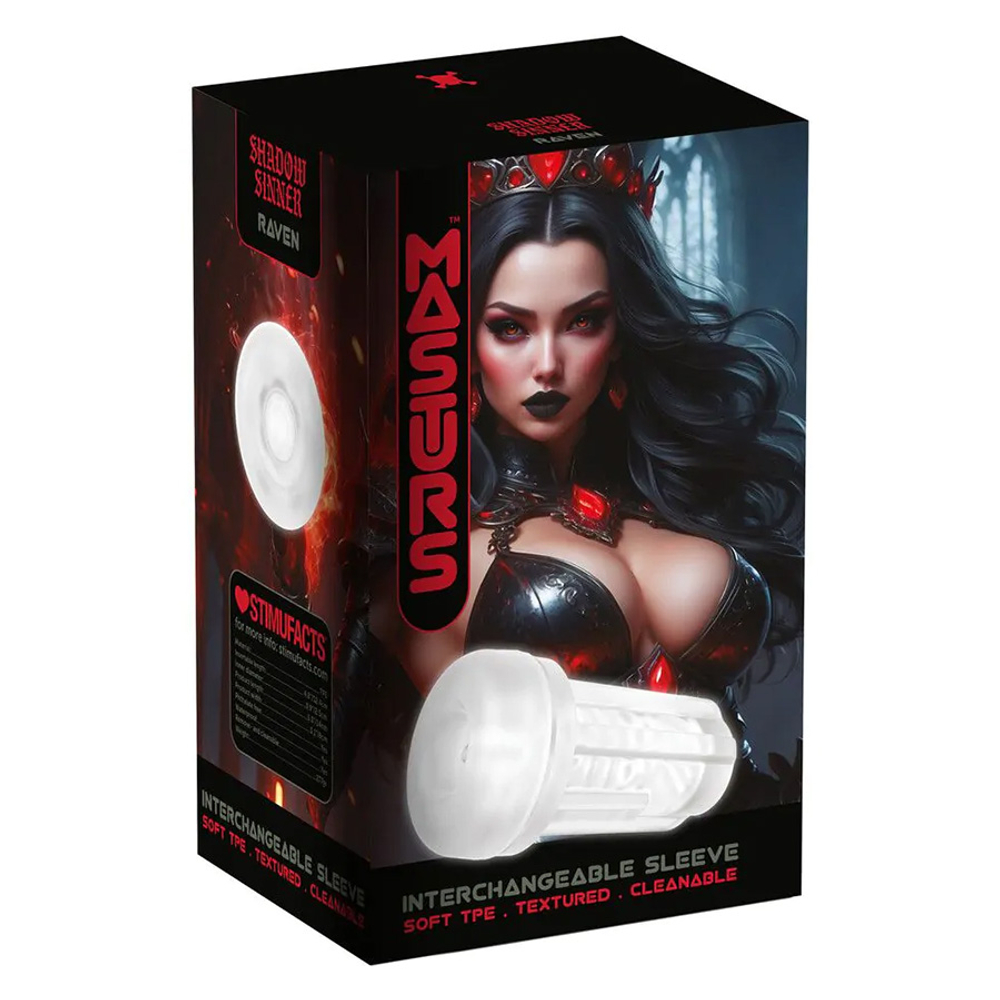Сменная насадка для интерактивного мастурбатора Теневая грешница ворона Masturs Raven Shadow Sinner Vervangings Sleeve