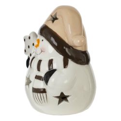 GAEM Фигурка декоративная "Снеговик" с подсветкой (LR44x2), L, L7,5 W6,5 H9 см