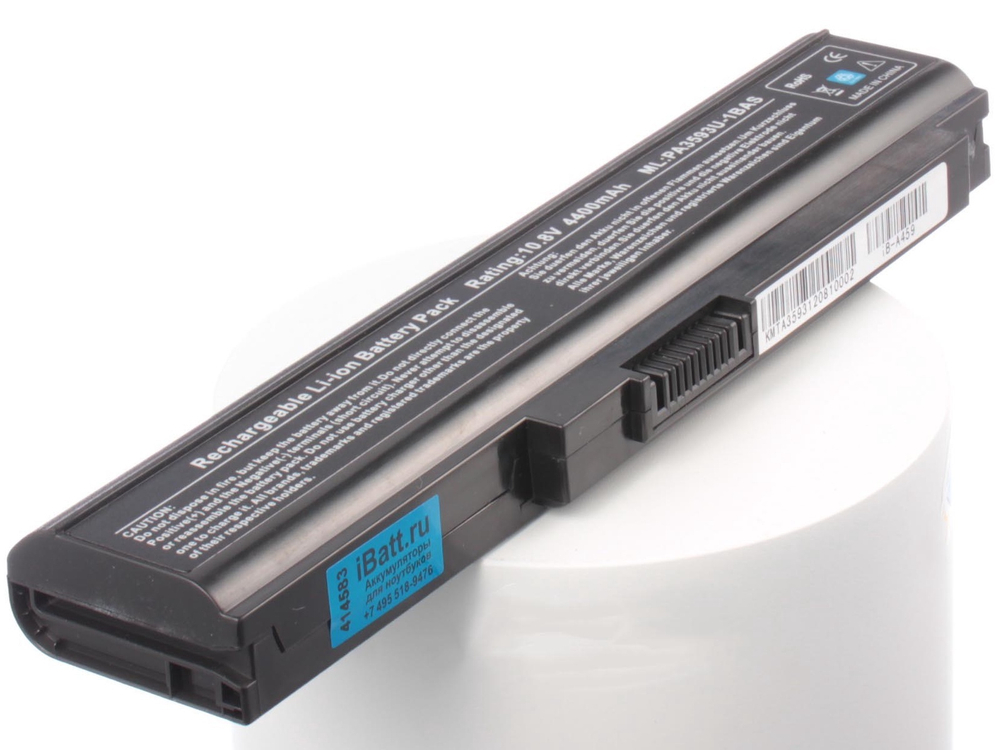 Аккумулятор iBatt 4400mAh, для PA3593U-1BRS PA3594U-1BRS PA3595U-1BRS PABAS111 PA3595U-1BAS