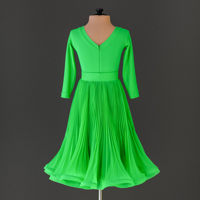 Lilia 14-02-02-С | Платье гофре для спортивных бальных танцев | Vasileva Dance