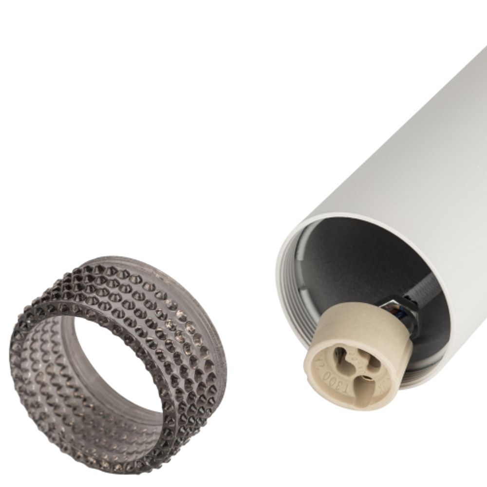 Светильник подвесной ЭРА PL18 WH/GR под лампу MR16 GU10 белый/серый | Подвесные светильники