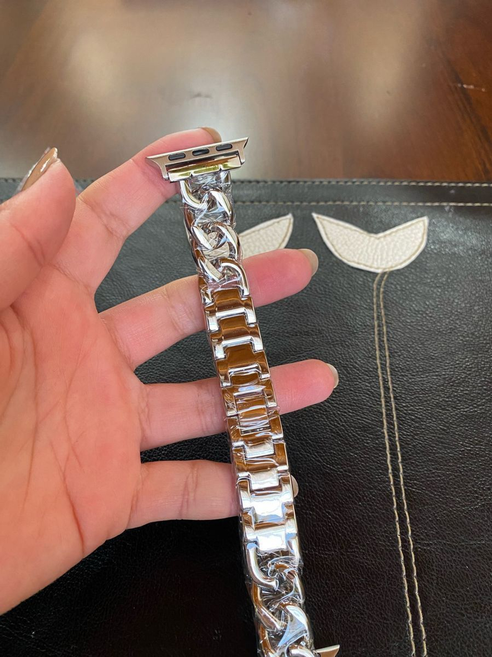 Ремешок для Apple Watch 44mm 45mm Ultra 49mm 42mm браслет для часов мужской и женский металлический со съемными звеньями PARASMART Chain