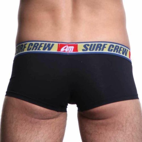 Мужские трусы хипсы черные Aussiebum Surf Crew AB00011