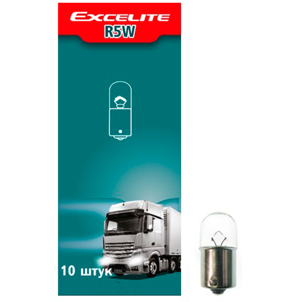 Лампа R5W 5W 24V BA15s Excelite грузовой стоп