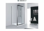 Душевой уголок Aquanet Delta NPE1131 150x80 стекло прозрачное/профиль хром