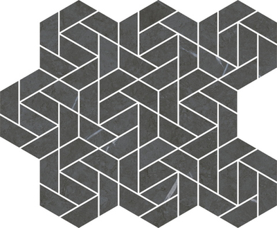 Мозаика Metropolis Imperial Black Mosaico Icon Nat 28.6x34.7