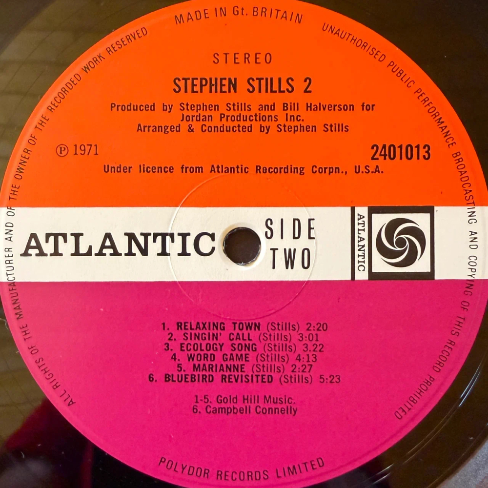Stephen Stills – Stephen Stills 2 (Англия 1971г.) Т