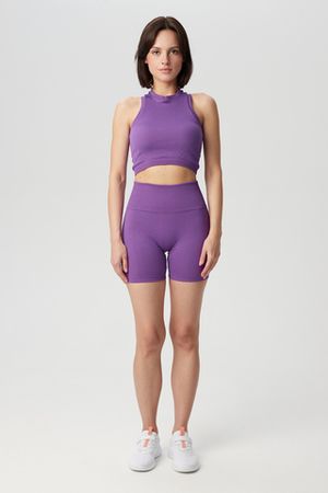 Бесшовные шорты в рубчик из итальянской пряжи